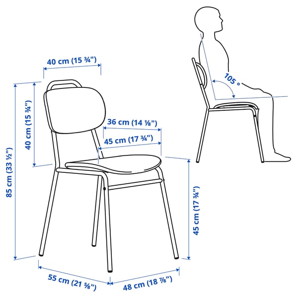 Illustration avec les mesures du produit : NÄMMARÖ.
