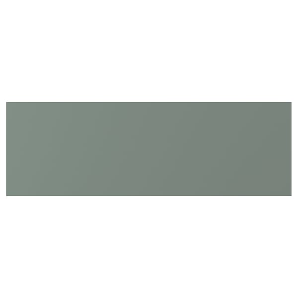 Panneau nickobo rectangulaire en gris-vert ; Finition lisse et mate.