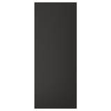 Panneau frontal rectangulaire noir NICKEBO en bois recyclé et en plastique, doté d’un design élégant et minimaliste.