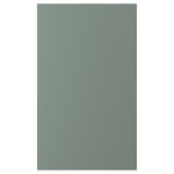 Cette image est une porte d’armoire NICKEBO en gris-vert. Son design a des lignes droites et épurées avec une surface lisse et mate.