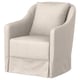 NORDKROKEN fauteuil beige rembourré, design moderne et accueillant avec dossier et accoudoirs courbés.