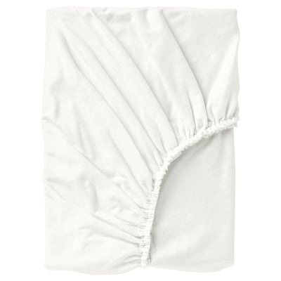 Ensemble de draps de lit en flanelle blanche NORDRUTA, doux, chaud, 100 % coton, équipé de bords élastiques.