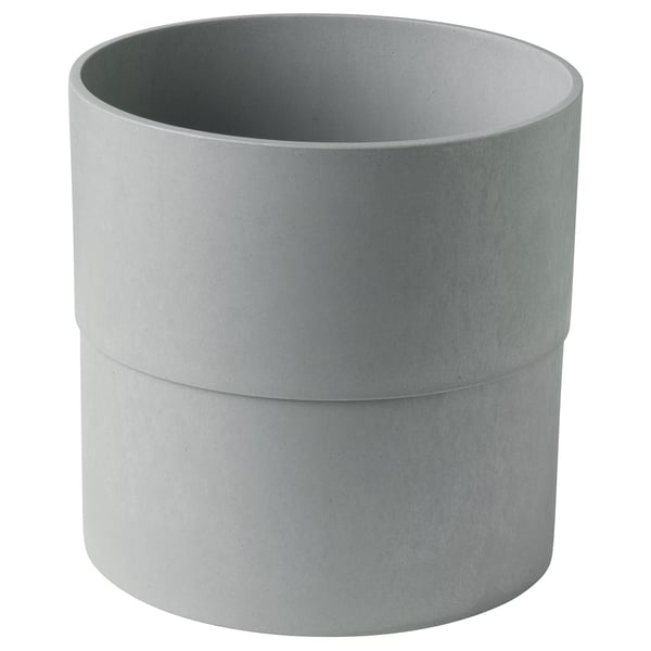 Jardinière en plastique recyclé gris