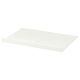 Étagère rectangulaire blanche NYTTIG. Design simple et minimaliste en panneaux de fibres et en feuille de mélamine. Convient pour les tiroirs ou les étagères.