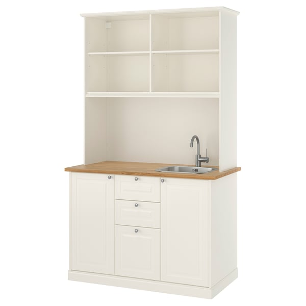 ÖNNERUP Kitchenette, blanc cassé, 130x64x219 cm