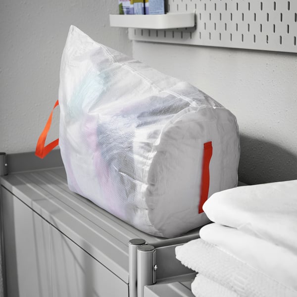 PÄRKLA Sac à linge, blanc, 70 l