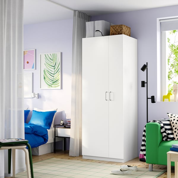 PAX / FORSAND Combinaison armoire, blanc/blanc, 75x60x201 cm