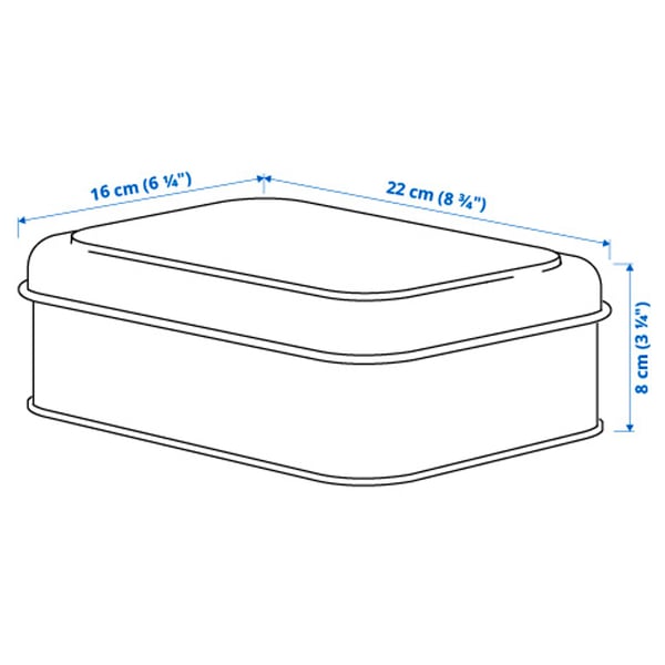 Illustration avec les mesures du produit : PLOGFÅRA.