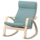 POÄNG Fauteuil à bascule, plaqué bouleau/Kelinge bleu gris