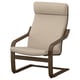 POÄNG Fauteuil, motif noyer/Kelinge beige