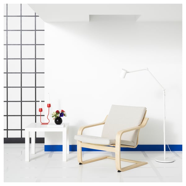 POÄNG Structure fauteuil, dossier bas, plaqué bouleau