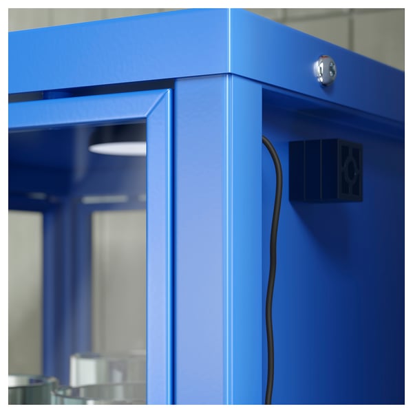 RUDSTA Vitrine, bleu, 42x37x155 cm