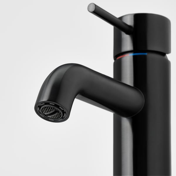 SALLSJÖN Mit salle de bain, poignée centrale, noir, M