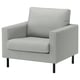 SALTSJÖBADEN Fauteuil, Tonerud gris