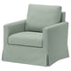 SALTSJÖBADEN Housse fauteuil à bascule/pivotant, Gunnared vert clair