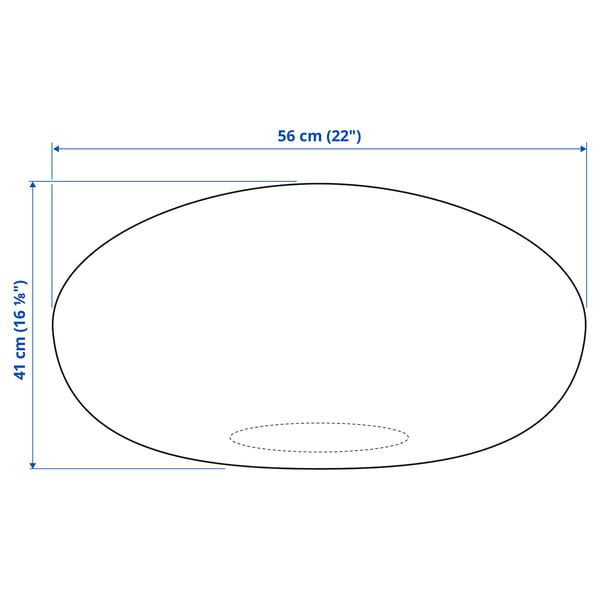 Illustration avec les mesures du produit : SANDARED.