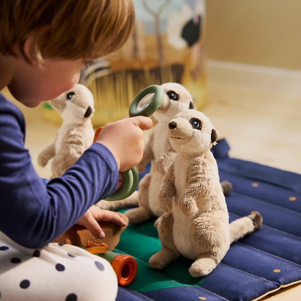 SANDLÖPARE Peluche, suricate/beige, 20 cm