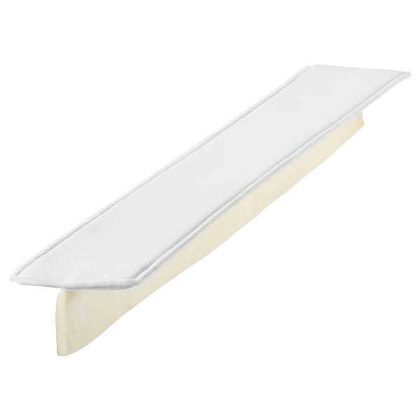 Housse de matelas SIGGERUD blanche : coton, lisse, forme rectangulaire.