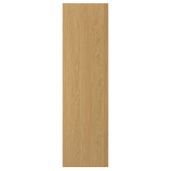 Panneau de porte SINARP, chêne clair. Placage en bois avec finition laquée transparente, forme rectangulaire, surface lisse.