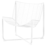 Nouvelle chaise blanche SKÅLBODA, design en treillis métallique, assise et dossier en forme de bol, classique moderne, garantie de 10 ans.