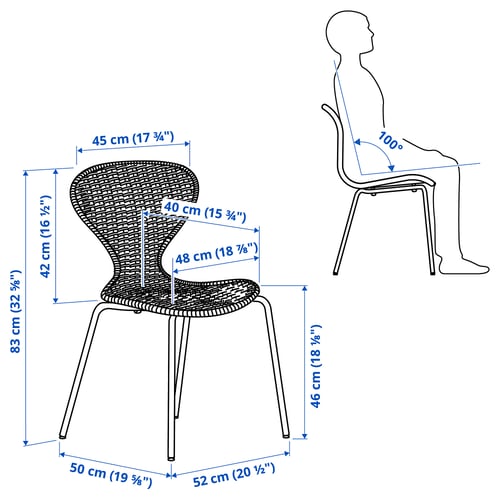 SKÅLSTA Chaise, rotin