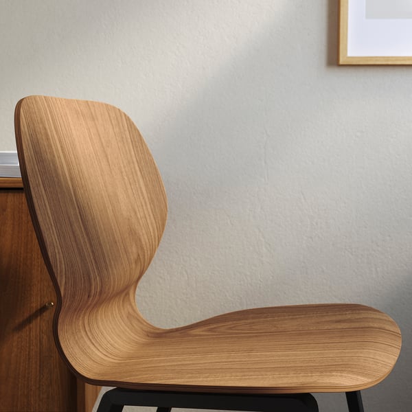 SKÅLSTA Coque d'assise, plaqué noyer