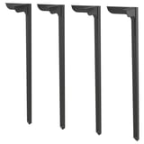 SKÅLSTA Pied de table, droit noir-gris