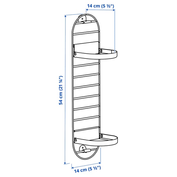 Illustration avec les mesures du produit : SKUGGRÖNA.