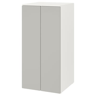 Armoire pour enfants ikea SMÅSTAD blanche avec portes doubles.