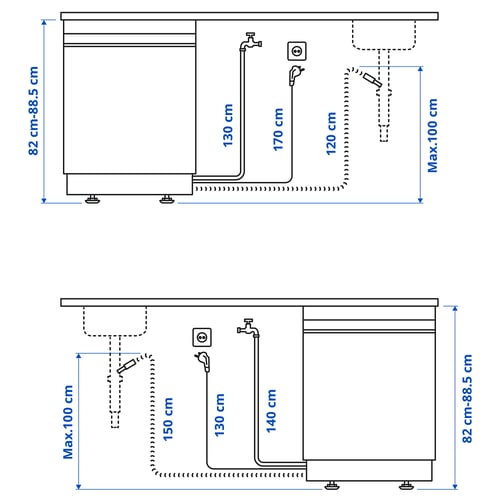 Illustration avec les mesures du produit : SÖDERBODA.
