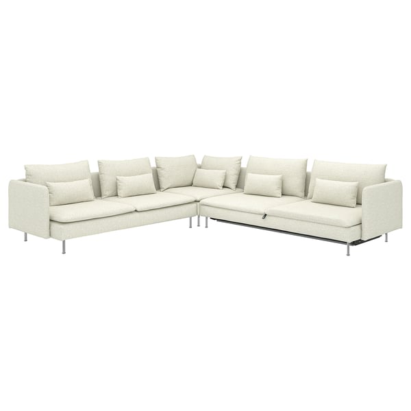 SÖDERHAMN Convertible d'angle, 6 places, Gunnared beige