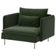 SÖDERHAMN Fauteuil, Johanneshov vert foncé