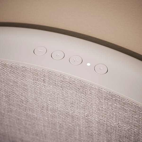 SOLSKYDD Enceinte bluetooth, blanc, 45 cm