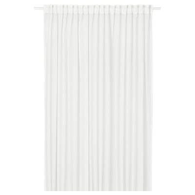 Voilage STENFRÖ blanc avec bande de tête pour plis.