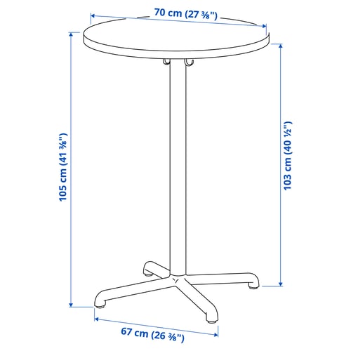 Illustration avec les mesures du produit : STENSELE.