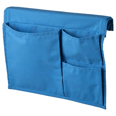 STICKAT Poche rangement pour lit, bleu, 39x30 cm