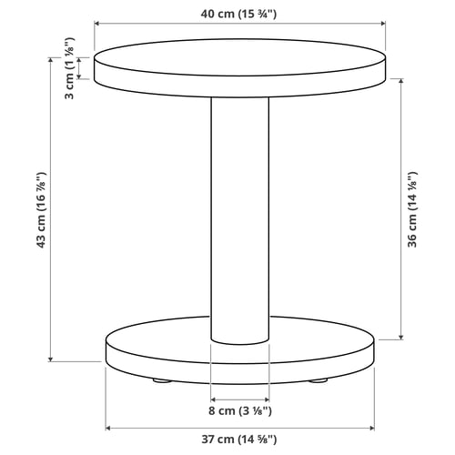 Illustration avec les mesures du produit : STOCKHOLM 2025.