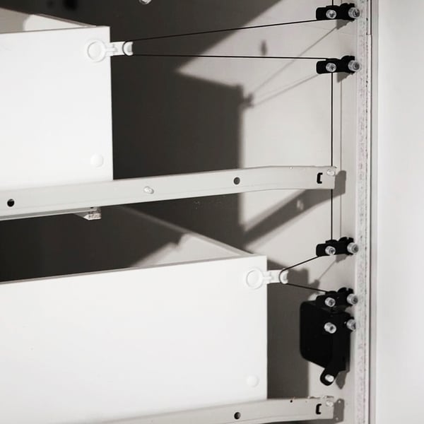 STORKLINTA Commode 3 tiroirs, blanc, 70x50x75 cm