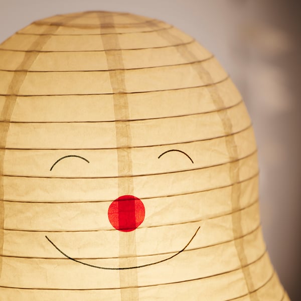 STRÅLA Lampadaire, bonhomme de neige