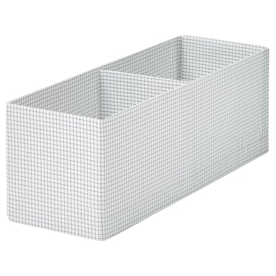 STUK Rangement à compartiments, blanc/noir, 17x51x18 cm