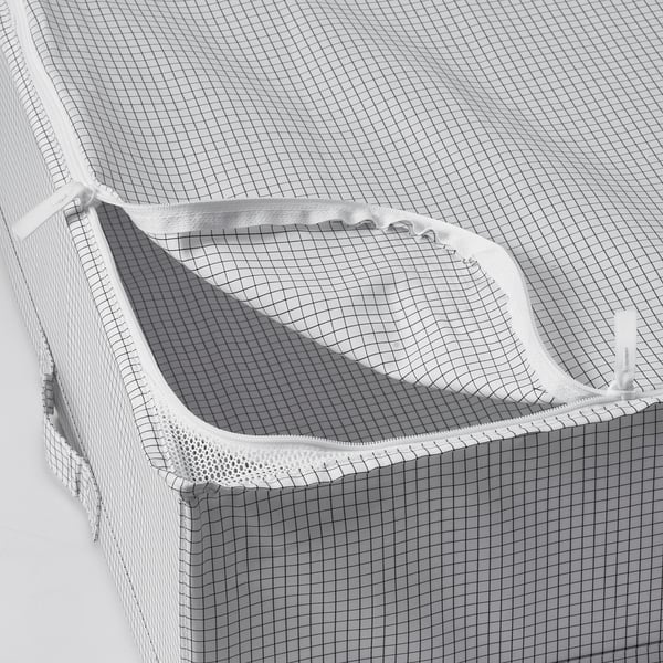 STUK Sac de rangement, blanc/noir, 51x51x18 cm
