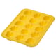 Bac à glaçons SURSÖT jaune vif avec 16 moules en forme d’étoile pour les boissons estivales. Fabriqué en élastomère thermoplastique flexible.