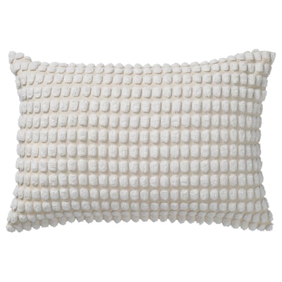 SVARTPOPPEL Housse de coussin, blanc cassé, 40x58 cm