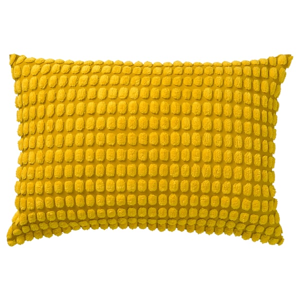 SVARTPOPPEL Housse de coussin, jaune, 40x58 cm