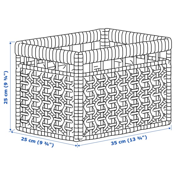 Illustration avec les mesures du produit : TÄTING.