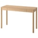 Bureau en bois TONSTAD, marron clair, rectangulaire, design minimaliste avec un tiroir.