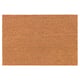 Paillasson en fibre de coco marron de forme rectangulaire avec texture naturelle.