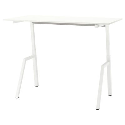 TROTTEN Bureau assis/debout, électrique/blanc, 160x80 cm