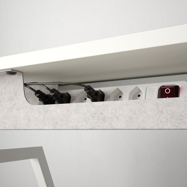 TROTTEN Bureau assis/debout, électrique/blanc, 120x70 cm