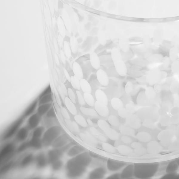 ULLSYREN Cache-pot, à pois blanc, 12 cm
